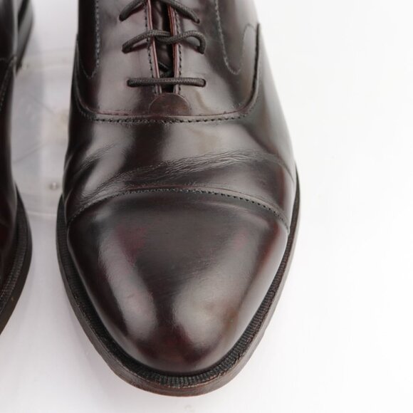 Vintage USA Cole Haan Mens Oxford Size 8.5 D Burgundy Leather Cap Toe Dress Shoe main image 11